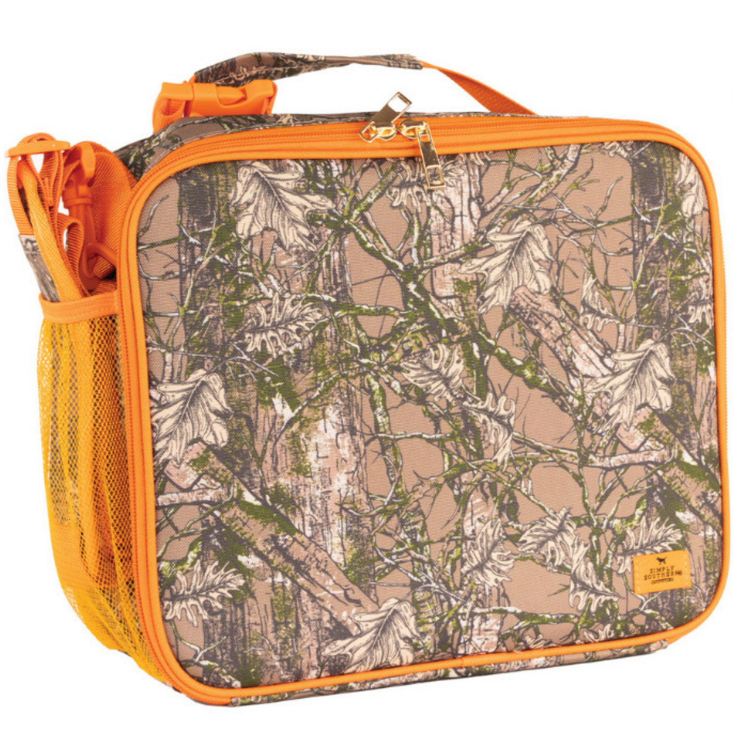 Orange Camo Backpack/Lunchbox