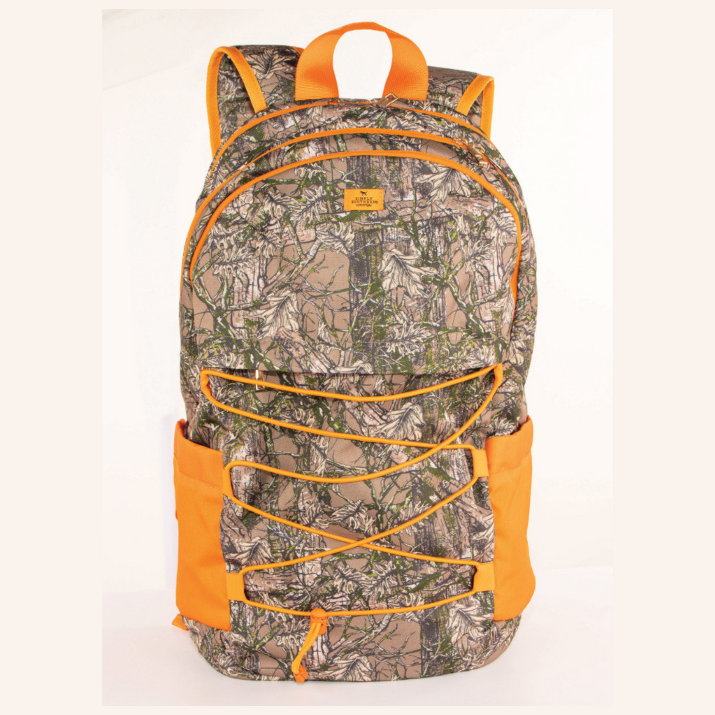 Orange Camo Backpack/Lunchbox